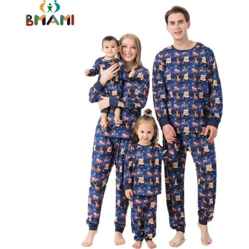 Plaid Christmas Family Matching Pajamas Xmas Mommy and Me Pjs Clothes Set Father Mother Children & Babys Sleepwear Tops+Pants
