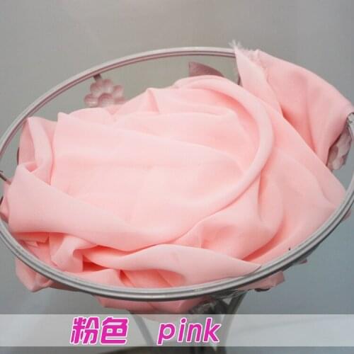 Pink Chiffon Fabric Sheer Bridal Wedding Dress Lining Fabric Skirt 60" Wide 5 Yards Per lot Free Shipping