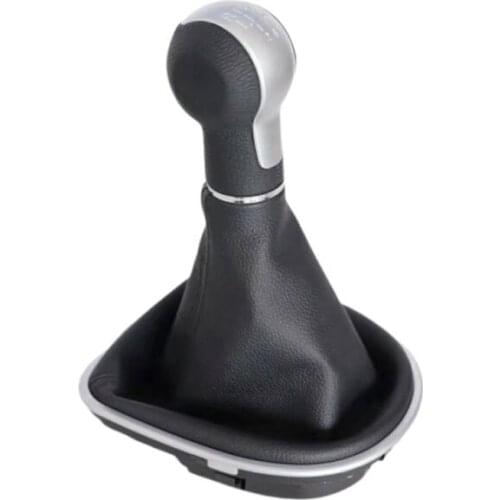 5speed 6 Gear MT Car Gear Shift Knob with Leather boot For SEAT LEON II (2005-2012) ALTEA XL (04-12) SEAT TOLEDO III (04-09)