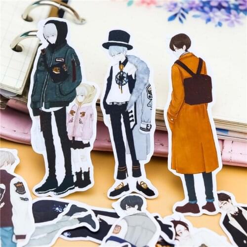 25Pcs cute boys Stickers Kawaii Stationery Fashion Laptop Snowboard Home Decor Car Styling Decal Fridge Doodle Kid Toy Sticker
