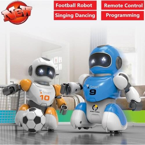 Smart Intelligent Play Football Robot Remote Control RC Soccer robot with Singing Dancing Football Programming 2pcs robot battle