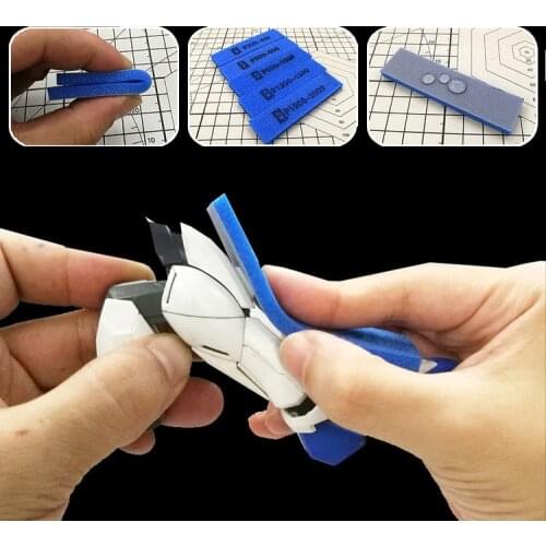 Gundam military model use Part grinding Ultra-thin free bending Wet and dry Sponge sandpaper