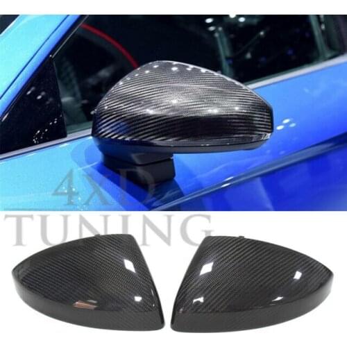 For AUDI R8 Real High quality Carbon Fiber Replacement Side Mirror Cover Caps 2015 2016 2017