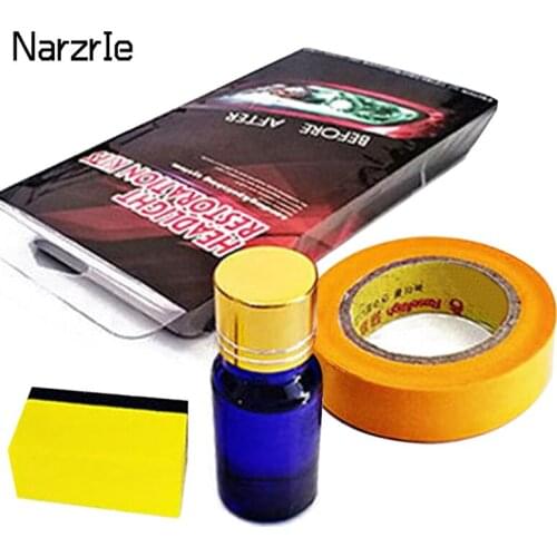1Set DIY Headlight Restoration Polishing Kits Car Scratch Repair Nano Spray Car Care Wash Head Lamps Brightener Refurbish Repair