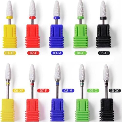 1pcs Ceramic Nail Drill Bits Carbide Nails Accessories Electric Manicure Drills Machine Milling Cutter Nail Files Nail Art