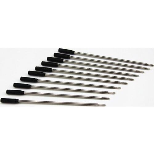 10 Pcs Black Ink Refill Ballpoint Ball Point Pens Refills Wholesale Office School Supplies