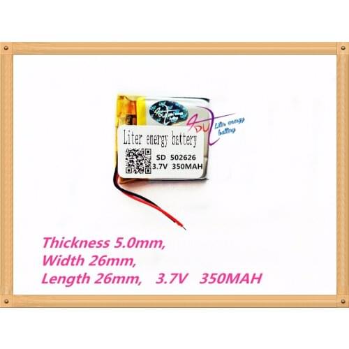 502626 3.7V 350MAH lithium-ion polymer battery MP3 MP4 GPS quality goods quality of CE FCC ROHS certification authority 502525