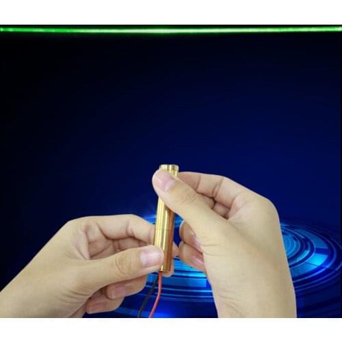 532 nm Word linear green light module spot laser head locator with adjustable focus Marking