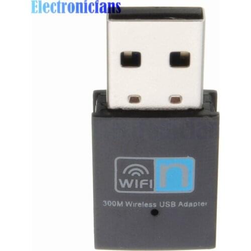 300Mbps Mini Wireless USB Wi-fi Wlan Adapter 802.11 b/g/n 20dBm Network LAN Dongle Support DSSS 13 Work Channels