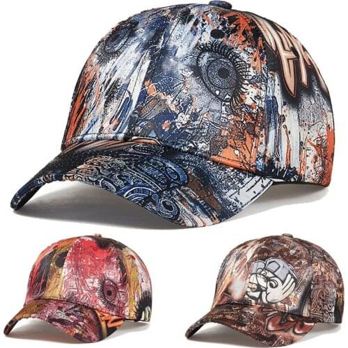 Cap Snapback Men Women Baseball Dad Hat Curved Bill Adjustable 3D Print Workout Sports Outdoor Accessory