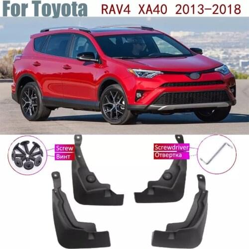 Fender Mud Guard Splash Flaps Mudguards Accessories Car Mudflap For Toyota RAV4 RAV 4 XA40 40 4th 2018~2013 2017 2016 2015 2014