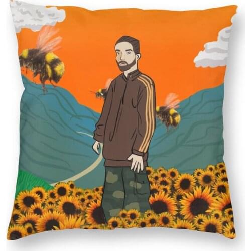 Flower Boy Robert Cushion Cover Sofa Home Decorative Robert Pattinson Standing Meme Square Throw Pillow Cover 45x45