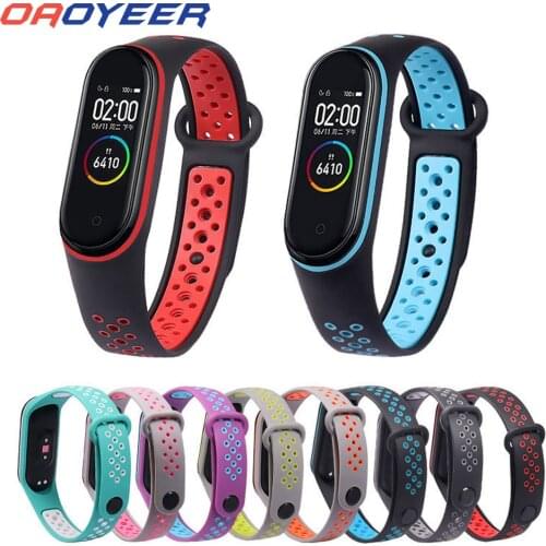 Breathable Strap For Xiaomi Mi Band 3 4 Smart Watch Wrist M4 M3 Plus Bracelet For Xiaomi MiBand 3 4 Miband Strap Replacement