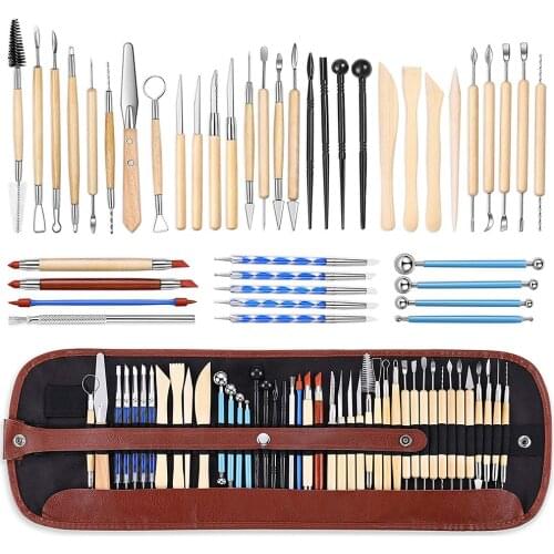Clay tools 43 pieces of clay carving tools ceramic tools spherical stylus spotting tools modeling clay toool sets pottery tools