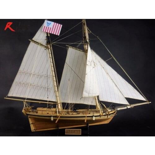 RealTS Classic wooden sailing boat 1/48 HMS Trition 1771 28 gun frigate assemble wood boat kit