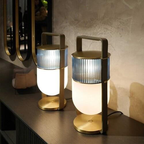 Creative table lamp Nordic designer model bedroom bedside dining table lamp bed room decoration