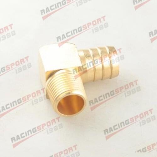 3/4" Male 90 Elbow Brass Hose Barbs Barb To 1/2" NPT Pipe Male Thread