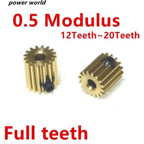 Copper Gear Full Gear 0.5 Modulus 12T-20T Toy Motor Motor Model Diy Accessories Daqo Rack
