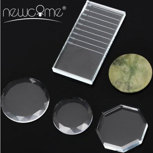 1 PC Multipul Shape Eyelash Extension Adhesive Glue Pallet Stand Holder Glue Adhesive Pallet Pad For Makeup Tools