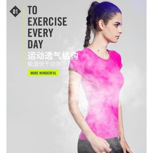 Professional Compression Women Sport T-shirts Quick Dry Fitness Yoga Tee Shirt Gym Running Shirt Good Quality