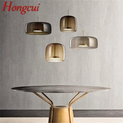 Hongcui Nordic Simple Pendant Light Contemporary LED Lamps Fixtures for Home Dining Room Decoration