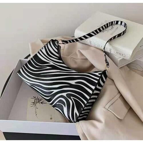 Underarm Baguette Shoulder Bags For Women Bolsa Feminina Leopard Zebra Cow Printing 2021 Ins Hobo All-Match PU European Design
