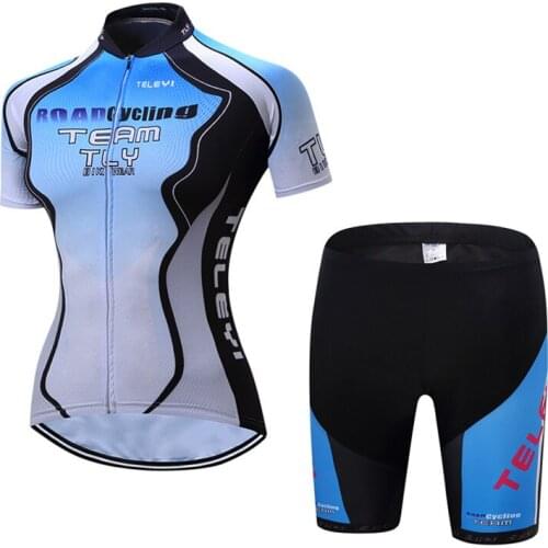 Teleyi Pro Racing Womens Cycling Jersey Quick Dry Bike Jersey Biycle Clothes Breathable Sport Cycling Clothing Ropa Ciclismo