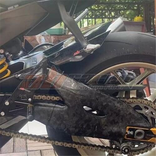 Swingarm Guard Cover For Yamaha R1 2015 2016 2017 2018 2019-2020 Full Forged Carbon Fiber 100% Twill