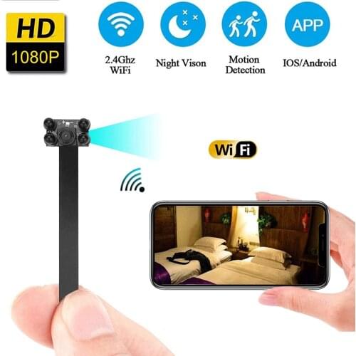 1080P DIY Portable WIFI Mini Camera Micro webcam Secret Camcorde Support Remote View Night Vision Motion Detection Hidden card