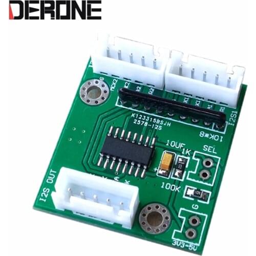 2 channel audio I2S/IIS switching module I2s input selection