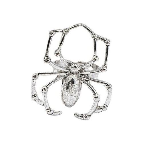 2021 Ins New Trendy Antique Gold Spider Araneid Insects Minimalism Finger Rings Punk Hip-hop Korean Fashion Women Party Jewelry