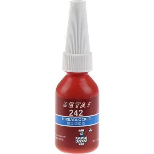242 Screw Glue 10ml Anti-pressure Anti-corrosion Screw Locking Agent Anaerobic Glue Blue Highly Adhesive For Screw M8-m16