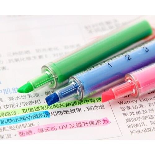 6 pcs/Lot Creative Highlighter pens Syringe design markers Fluorescent pen Stationery scrapbook material School supplies F251