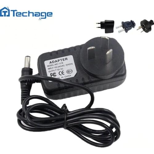 Techage 12V 1A Power Supply AC 100-240V Power Adapter wall charger DC 5.5mm x 2.1mm EU/AU/UK/US Plug For Security CCTV Cameras
