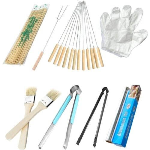 [Barbecue Party Season] Outdoor Barbecue Tools, BBQ Barbecue Accessories, Barbecue Supplies, 8-Piece Set