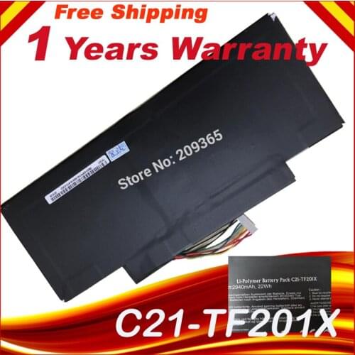 Battery 7.5V 22WH for Asus EeePad TF201 C21-TF201X TF300 LAptop battery bateria akku