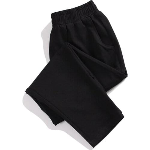 Ankle-Length Pants 5XL Plus Size Sweatpant Women Autumn Solid Color Harem Pants Casual Korean Elastic Waist Pants P1036