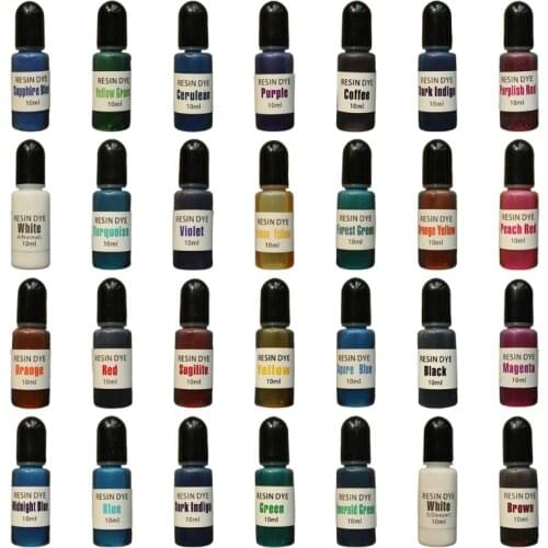 28 Colors Epoxy Resin Diffusion Pigment Alcohol Ink Liquid Colorant Dye DIY Crafts Jewelry Making Accessories Drop shipping