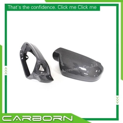 For Audi A4 B8.5 A5 S5 RS5 2010- 2014 Replacement Style Carbon Fiber Mirror Cover Rear View Side Mirrors with Turn Light Signal