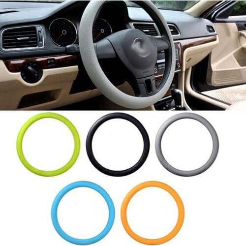 JEAZEA Eco-Friendly Fashion Soft Silicone Steering Wheel Cover Shell Waterproof Skidproof Odorless Protector For most cars