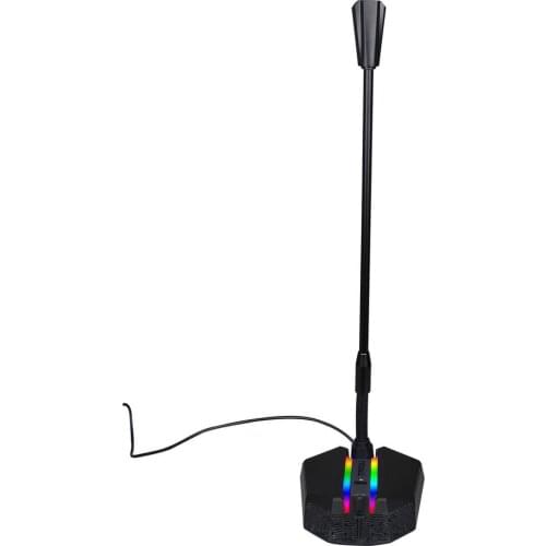 Computer RGB Microphone Luminous And Flexible USB MIC Drive-free Voice Chat Video Conference Microphone For Computer