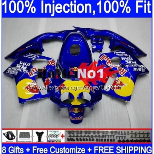 Injection Body For HONDA CBR 250 RR yellow red CBR250RR MC19 88 89 134MC.44 CBR 250RR 250R CBR250 RR 1988 1989 OEM Fairing Kit