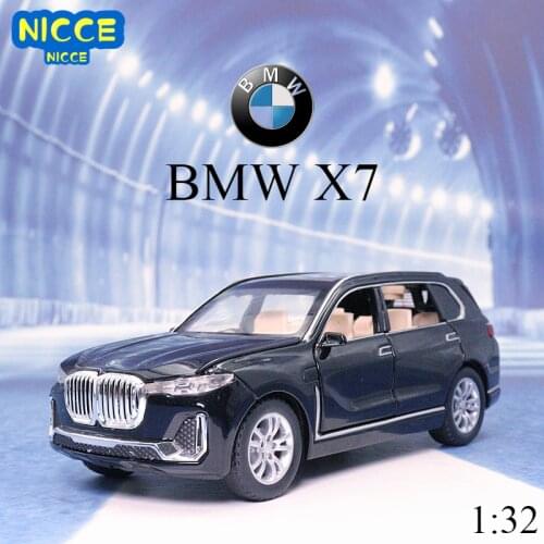 1:32 BMW X7 Simulation Alloy Toy Cars Diecast Pull Back SUV Car Model Children Toys Off-road Vehicles Decorations Christmas Gift