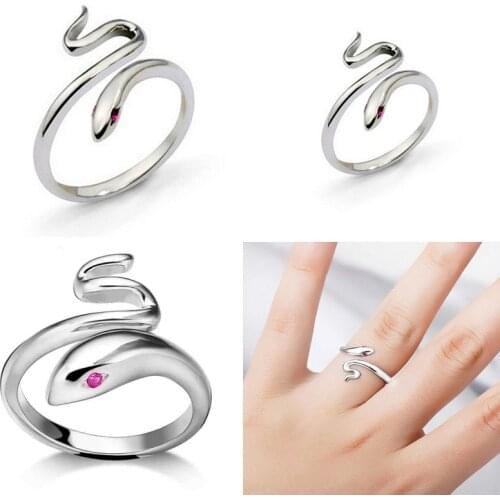 Fashion Snake Rings For Women Color Heavy Metals Punk Rock Ring Vintage Animal Jewelry