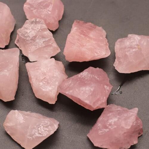 1PC Natural Raw Rose Crystal Healing Stones Reiki Quartz Point Raw Mineral Specimen Aromatherapy Stone Home Decor Craft Ornament