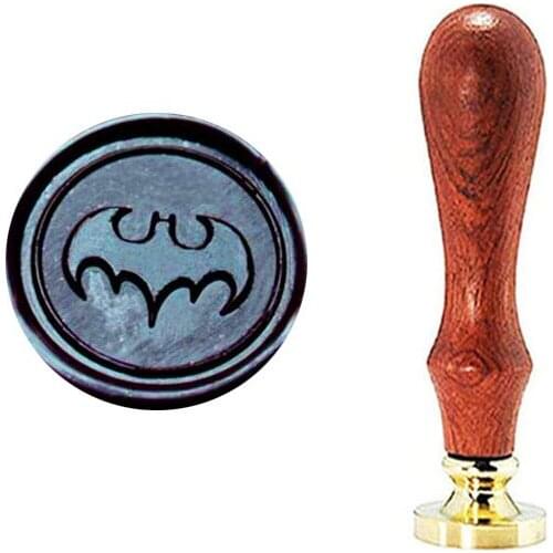 Seal stamp Bat ,Wax Seal Stamp, Wedding Invitations ,Vintage Gift Rosewood Handle Custom Picture Letter ,Signature Custom