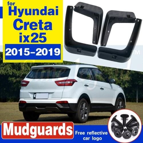 Front Rear Molded Car Mud Flaps For Hyundai Creta ix25 2015 2016 2017 2018 2019 Mudflaps Splash Guards Mud Flap Mudguards Fender