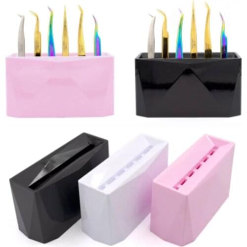 Acrylic Eyelash Extension Uesd Tweezer Storage Holder 3 Colors Lash Extension Tools Organizer Beauty Makeup Stand Rack