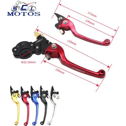 Sclmotos- 7/8''/22mm ASV F3 Motocross Brake & Clutch Levers Folding Handle Lever For Honda Yamaha KTM ATV Dirt Bike CR CRF YZF