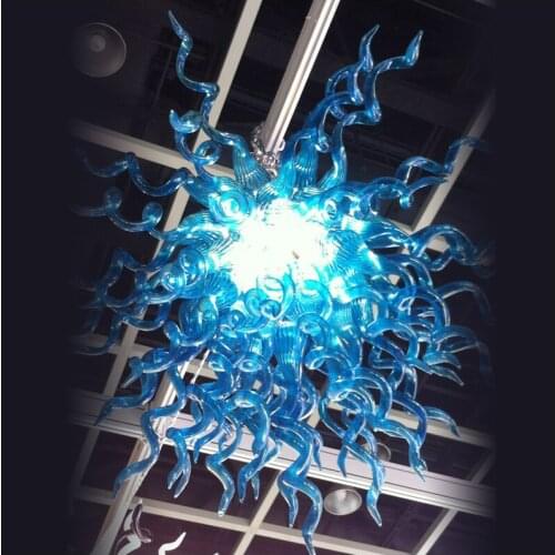 Art Deco Modern Glass Chandelier China Livingroom Decorative 100% Hand Murano Glass for High Ceiling